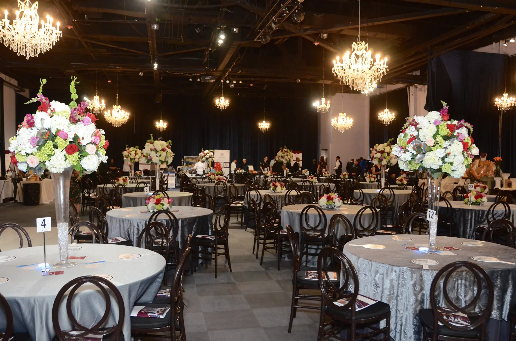 The Ballroom at Bayou Place dressed up for Corks and Forks (Photo by Roswitha Vogler)