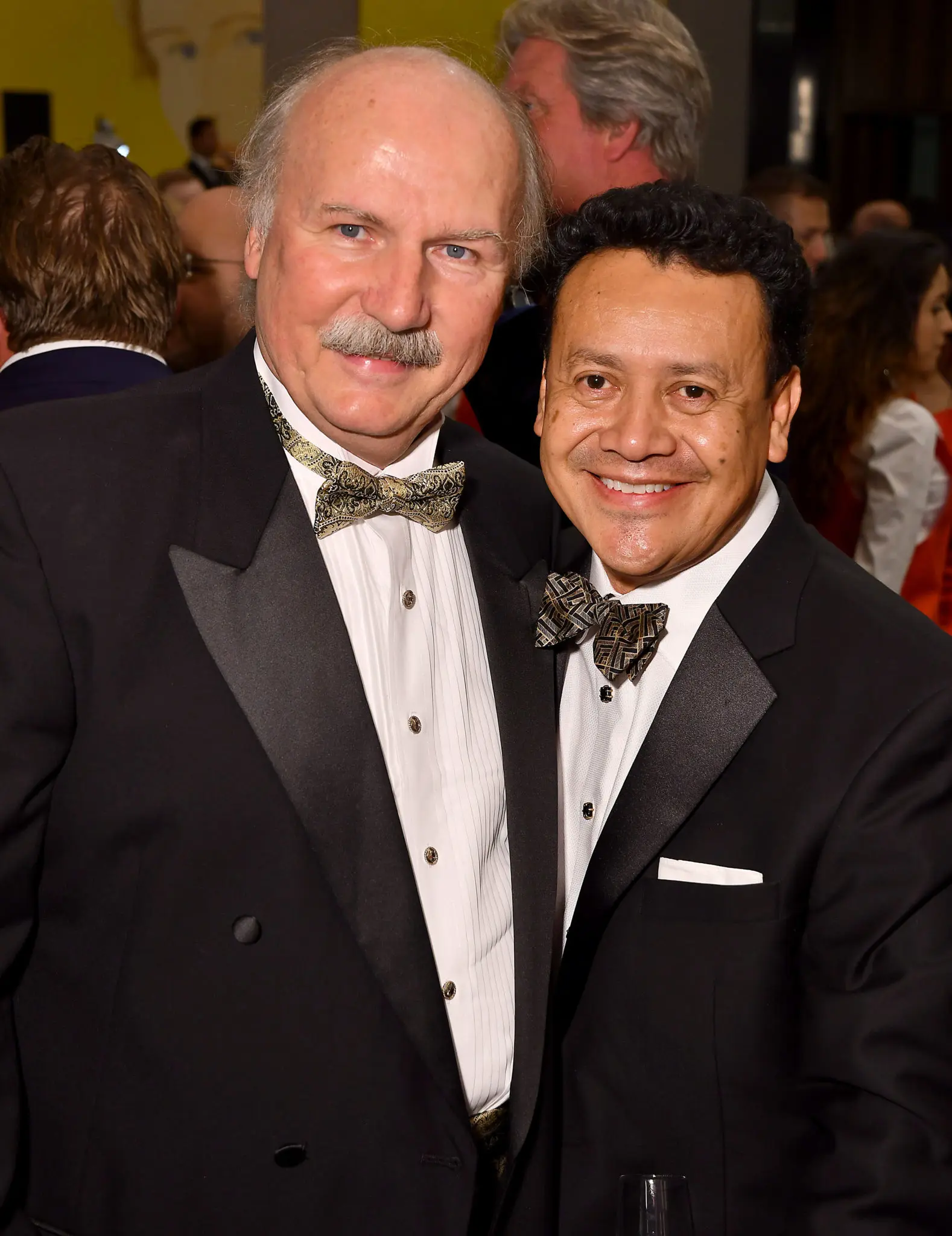 Fritz Gitschner and Hugo Ortega at the UH Hilton College golden anniversary gala. (Photo by Dave Rossman)