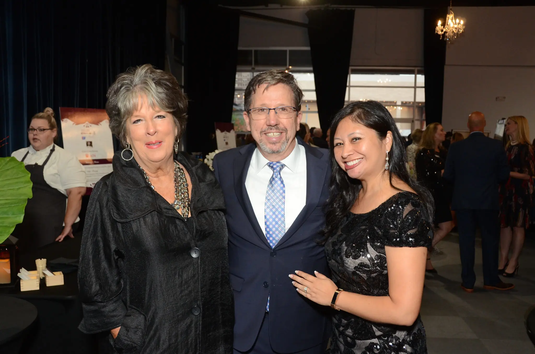 Brennan's Margie Krause, Carl & Jennifer Walker during better times. (Photo by Roswitha Vogler)