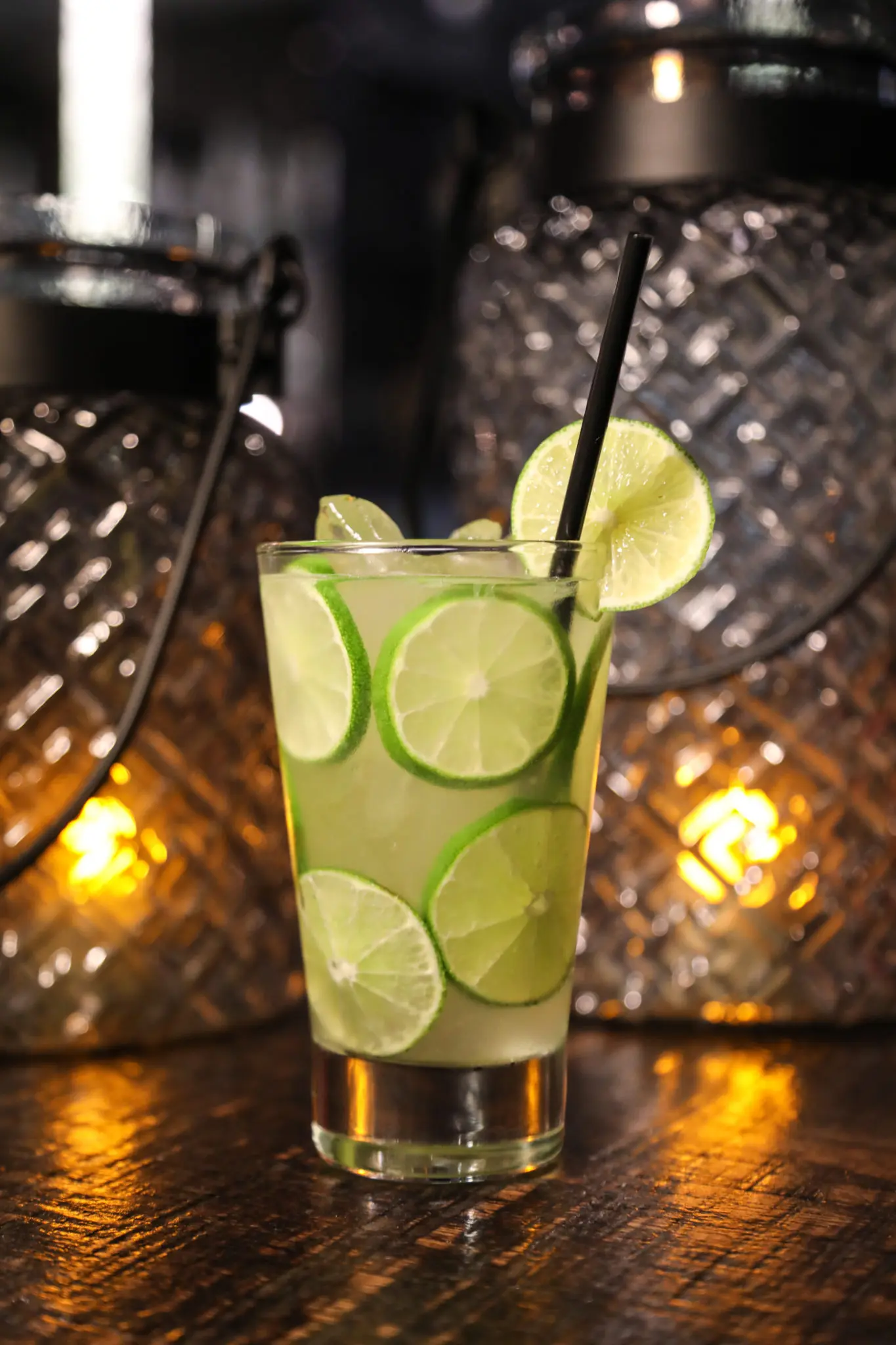 The 12 Cuts Caipirinhas with cachaça, sugar, and lime is delightful.
