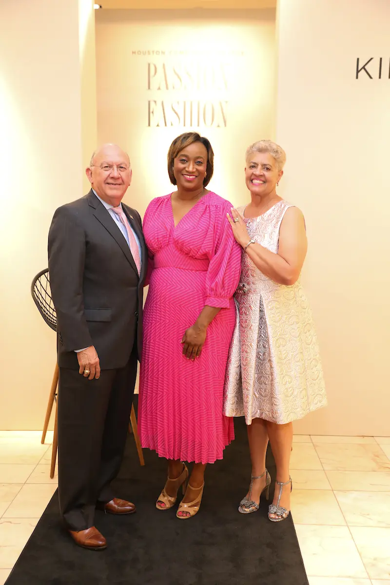 Houston Community College chancellor Cesar Maldonado, Andrea Bonner, Carolyn Evans-Shabazz (Photo by Priscilla Dickson)