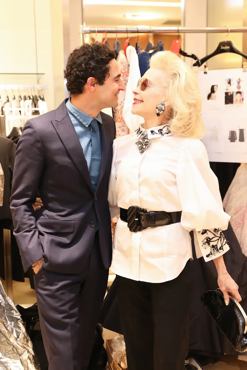 Zac Posen, Lynn Wyatt at Neiman Marcus in October(Photo by Priscilla Dickson)