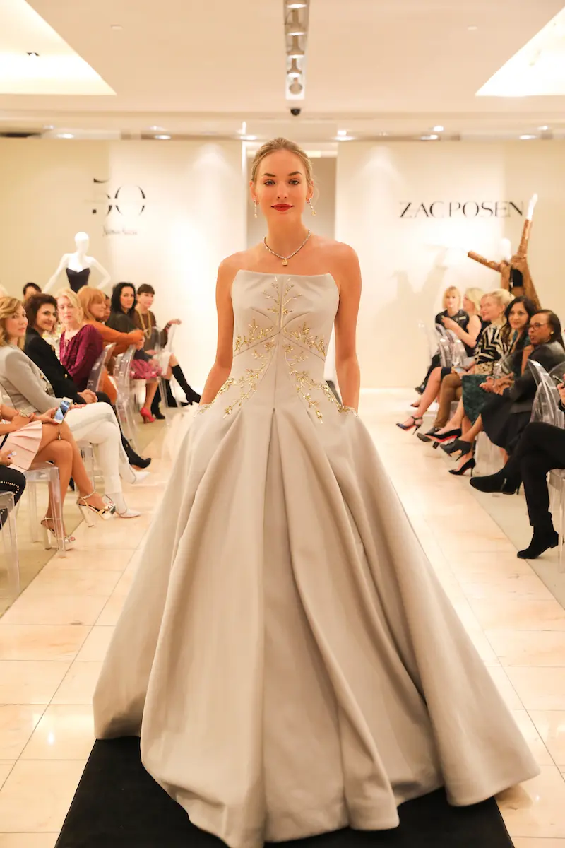 Shades of Princess Grace in this gown by Zac Posen. (Photo by Priscilla Dickson)