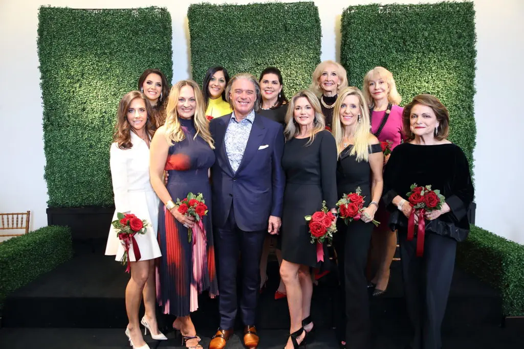 Women of Substance honorees flank Neiman Marcus GM Steven Brunelle (Photo by Quy Tran)