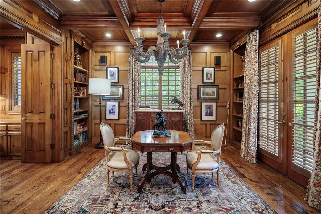 There's nothing like the sophisticated combination of both a library and a study. 