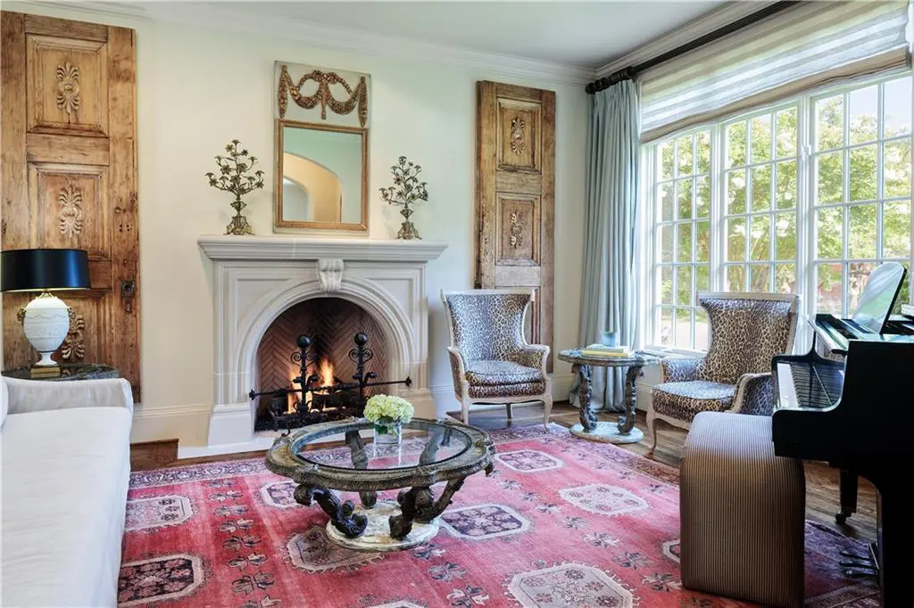 Four fireplaces make the house welcoming and cozy. 