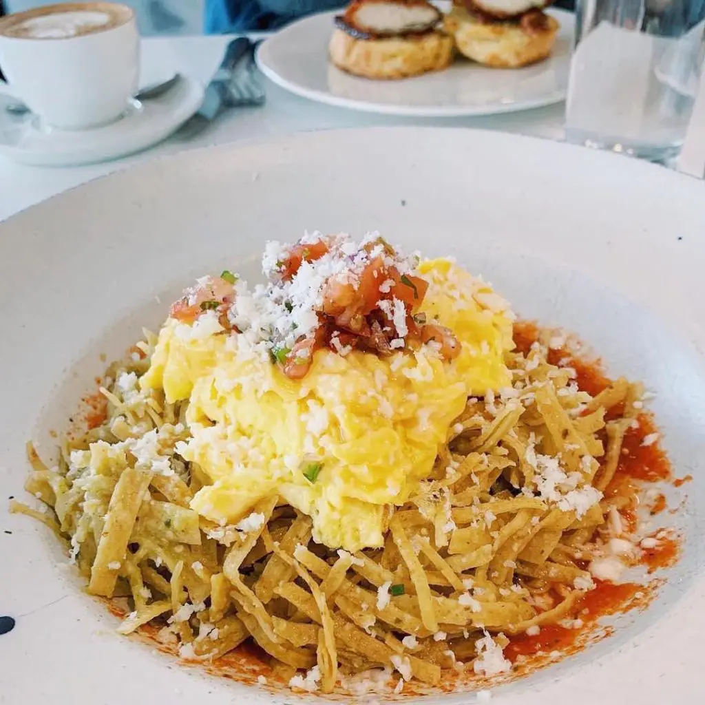 Overeasy's new menu includes chilaquiles. Photo by @eatsbymariana via Instagram