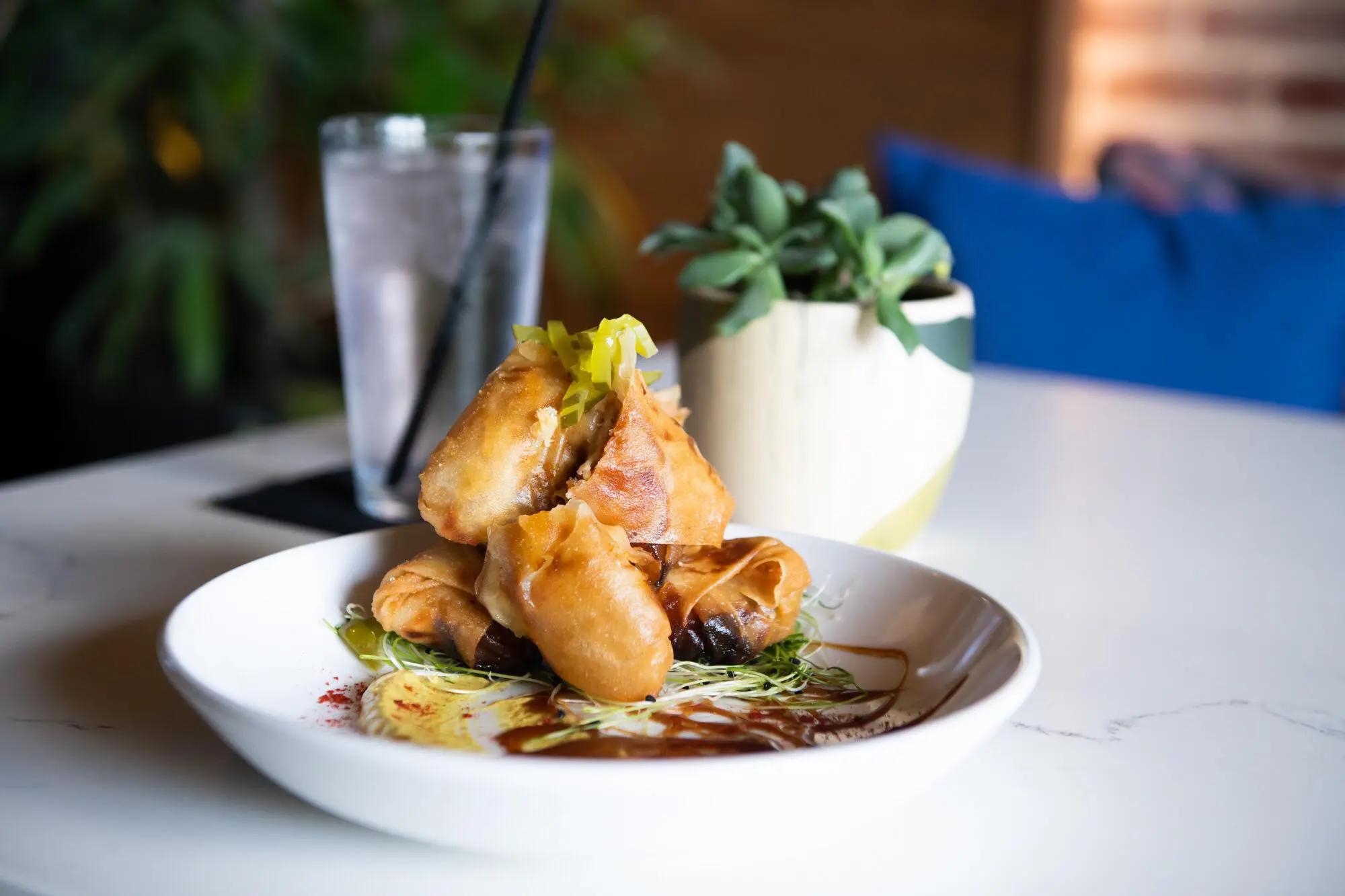 The Cubano Egg Rolls are a must try at Ebb & Flow. Courtesy of Ebb & Flow