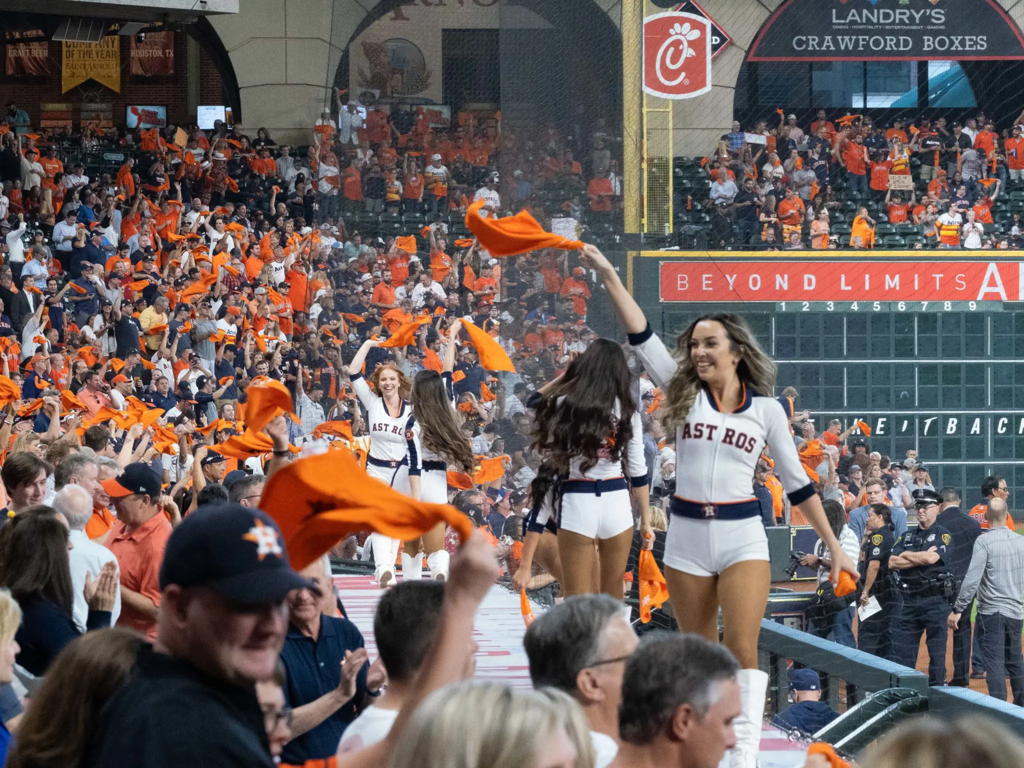 The Houston Astros are creating a wild, party scene at Minute Maid Park. (Photo by F. Carter Smith)