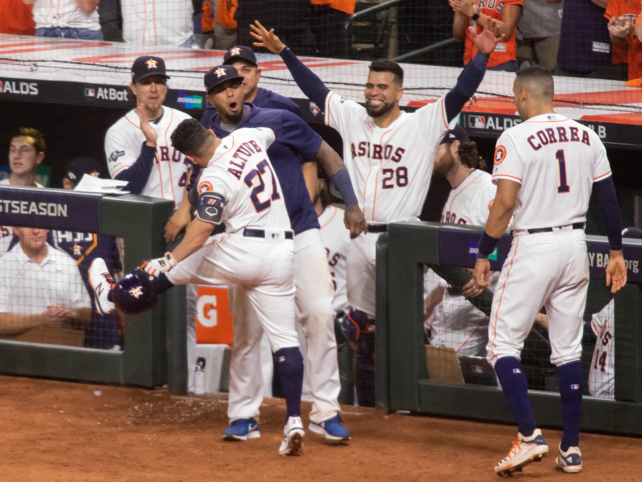 Jose Altuve grabbed another big game moment. (Photo by F. Carter Smith)