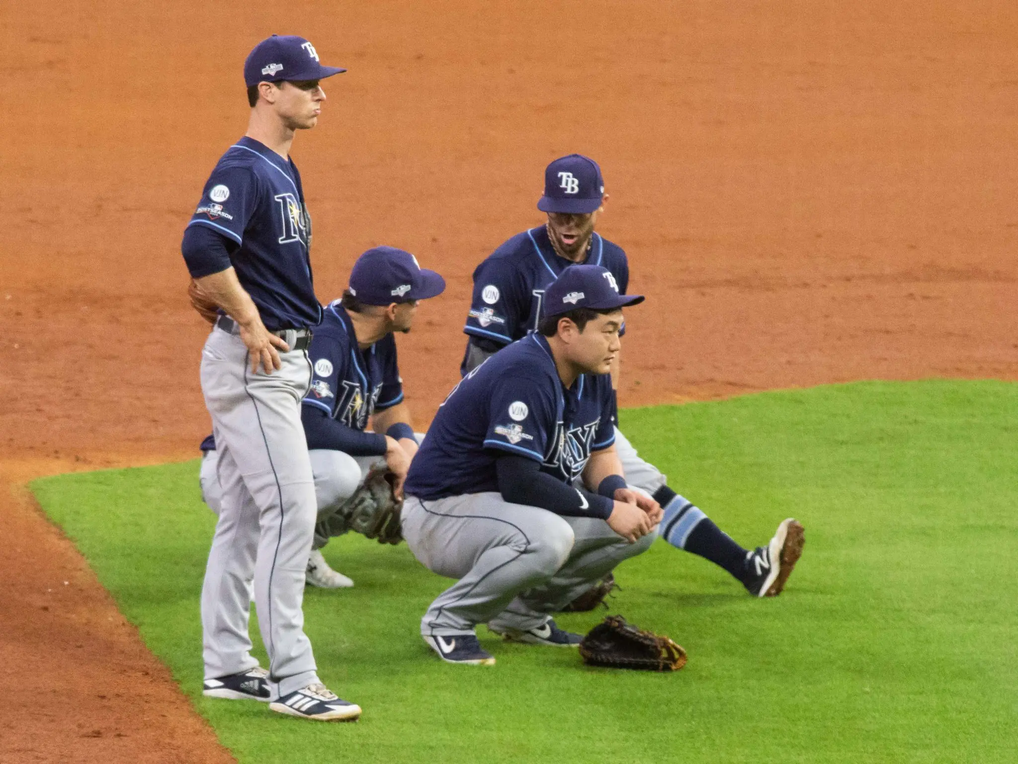 The Tampa Bay Rays could only watch their season come to an end. (Photo by F. Carter Smith)