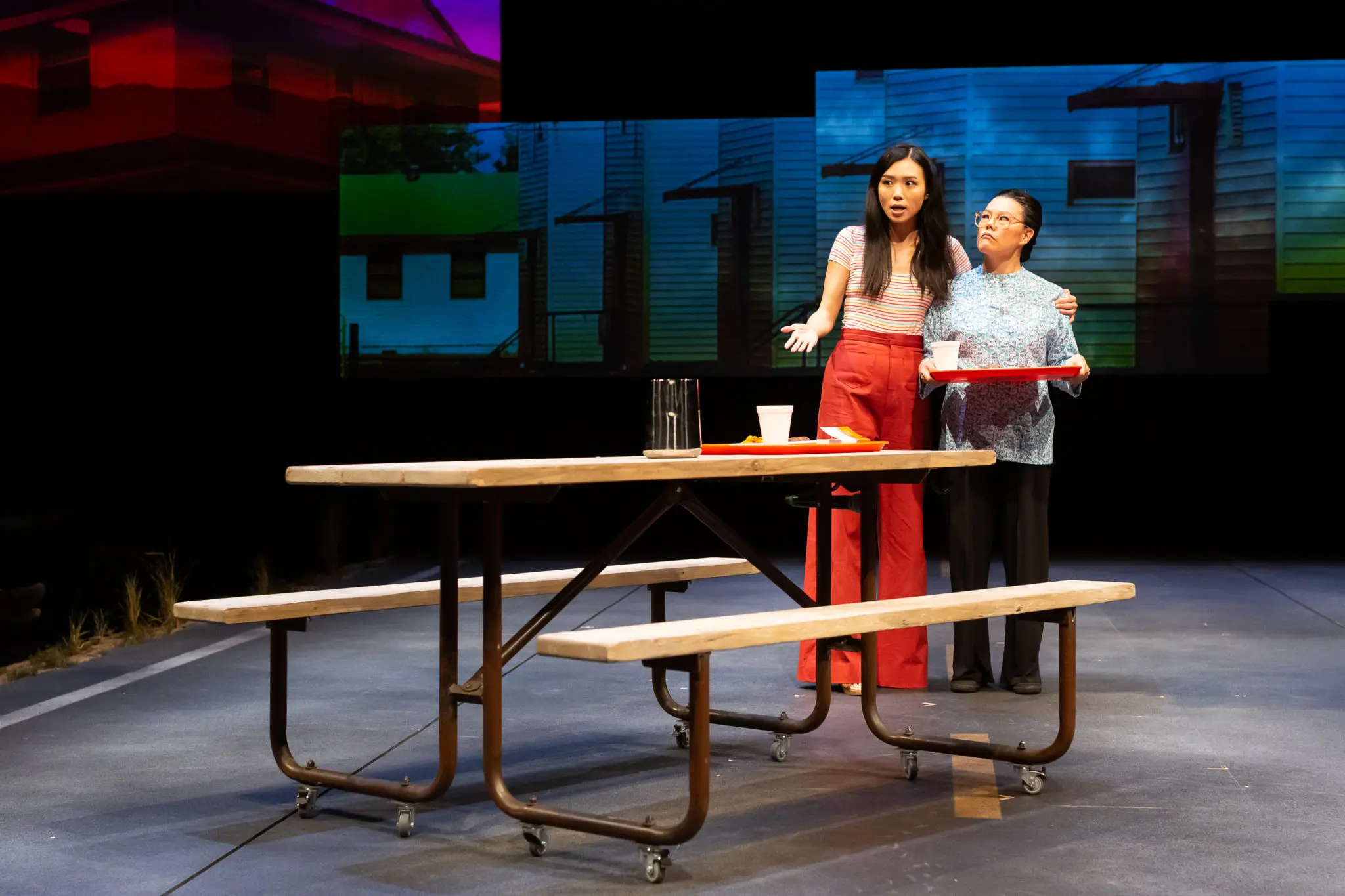 Kim Wong as Tong and Desirée Mee Jung as Huong in Vietgone. (Photo by Lynn Lane)
