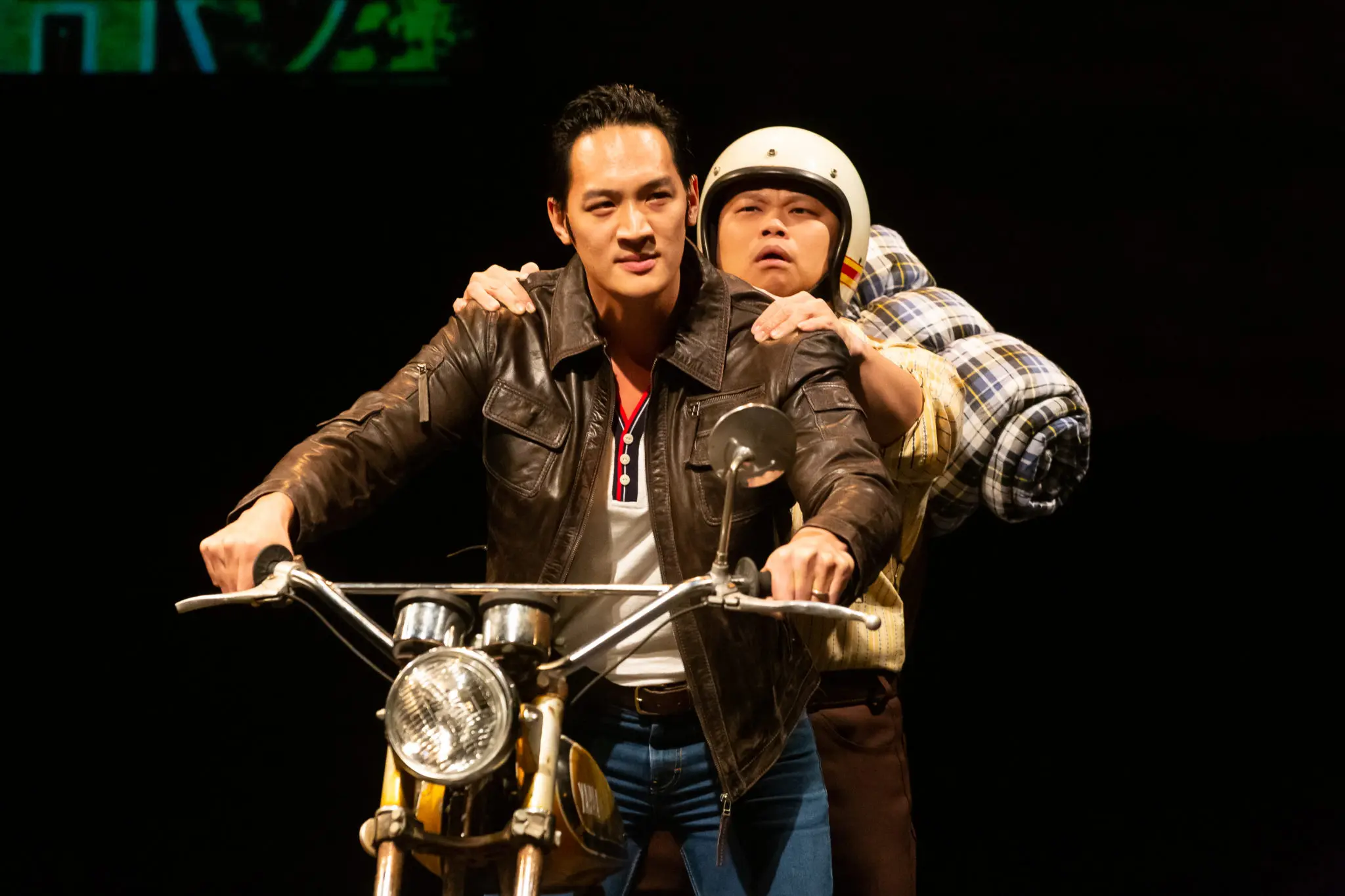 Edward Chin-Lyn as Quang and Viet Vo as Nhan set out on a road trip across America. (Photo by Lynn Lane)