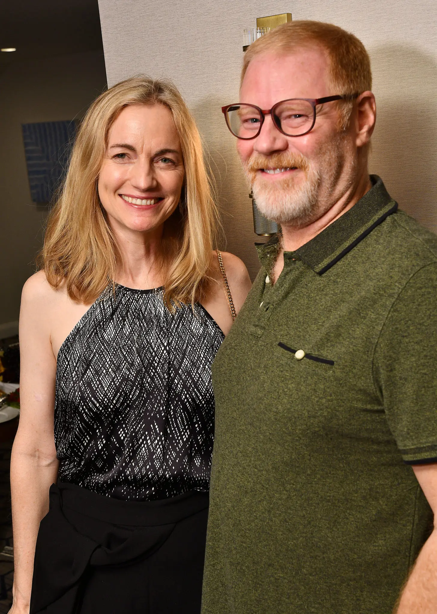 Allison Hunter, Rusty Scruby at The Lancaster Hotel's One-Year Anniversary Artist Party (Photo by Dave Rossman)