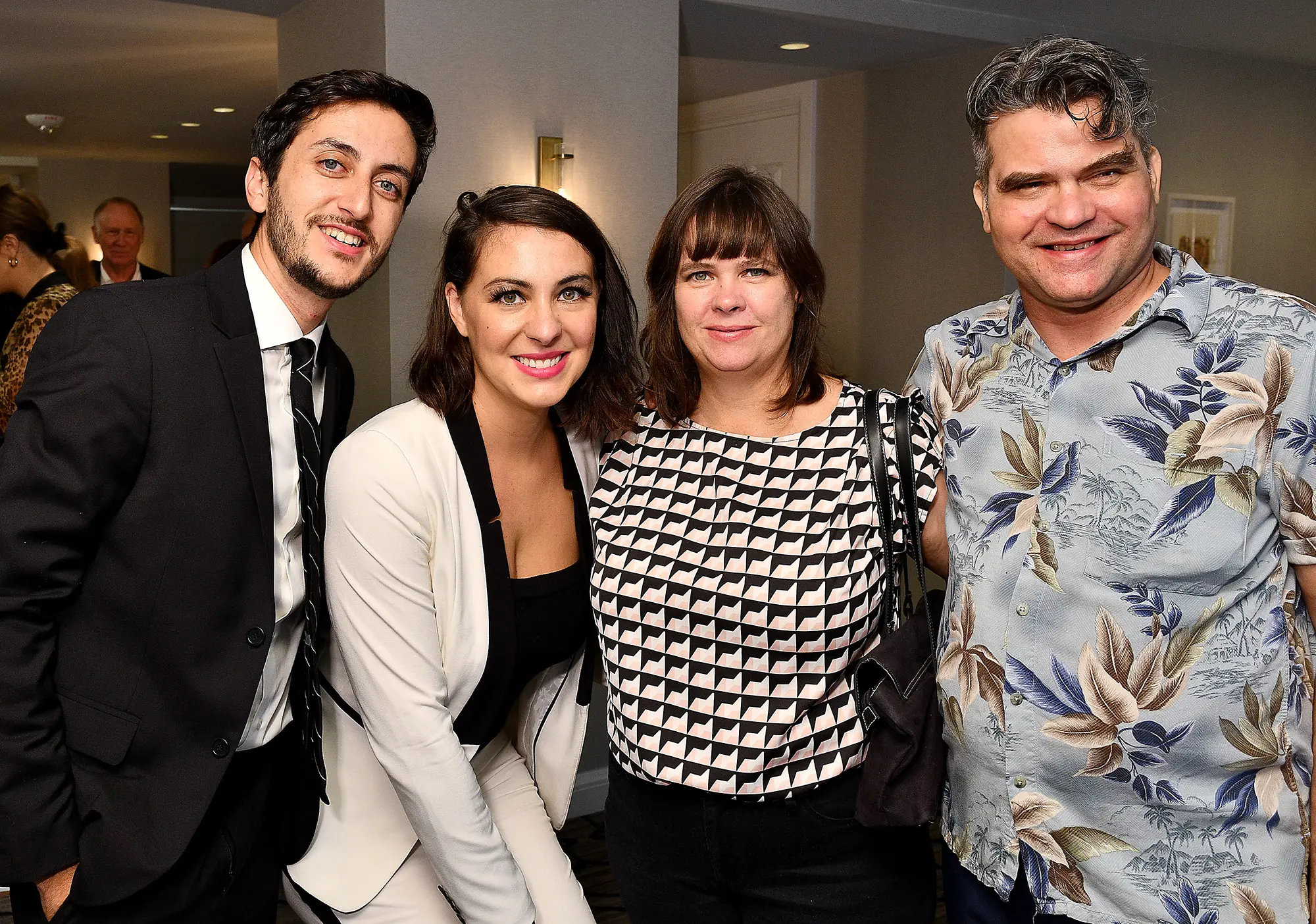 Andy Canales, Liz Trosper, Sharon Neel-Bagley & Matt Bagley at The Lancaster Hotel's One-Year Anniversary Artist Party (Photo by Dave Rossman)