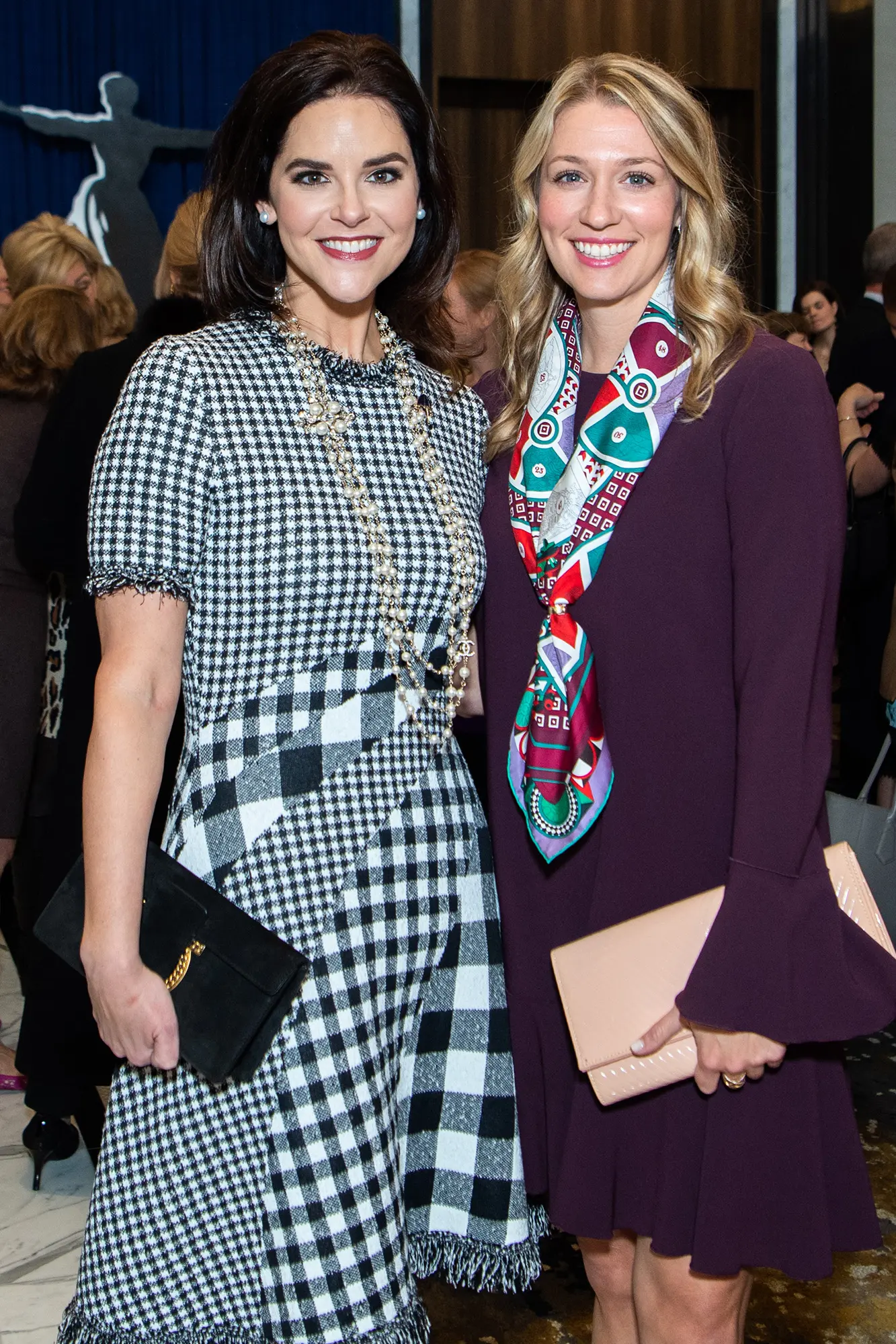 Ann Ayre with Christina Stith at the 2019 Barbara Bush Houston Literacy Foundation benefit (Photo by Michelle Watson)