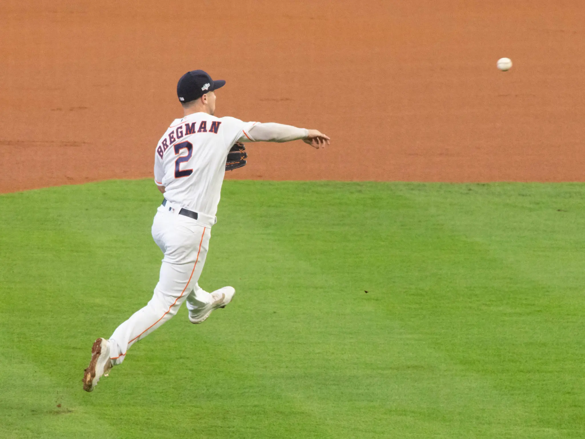 Alex Bregman's defense is an almost underrated part of his and the Astros' game. (Photo by F. Carter Smith)