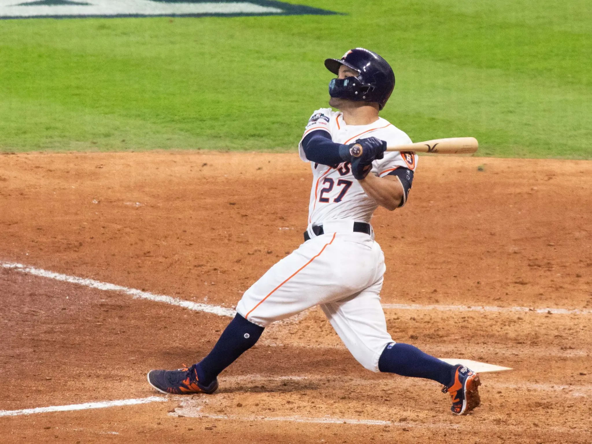 Jose Altuve is used to changing everything for the Astros with one lightning quick swing. (Photo by F. Carter Smith)
