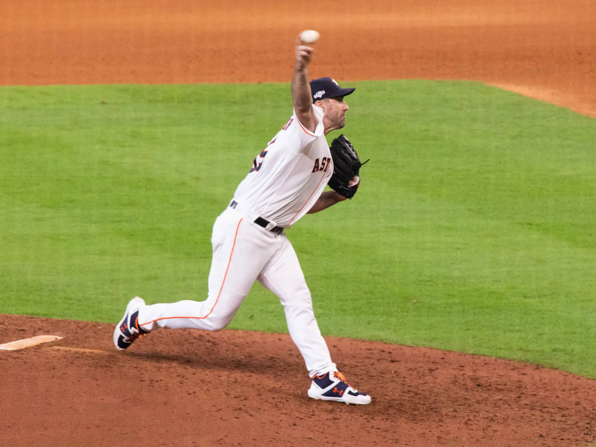 Justin Verlander is a proven postseason ace. And then some. (Photo by F. Carter Smith)