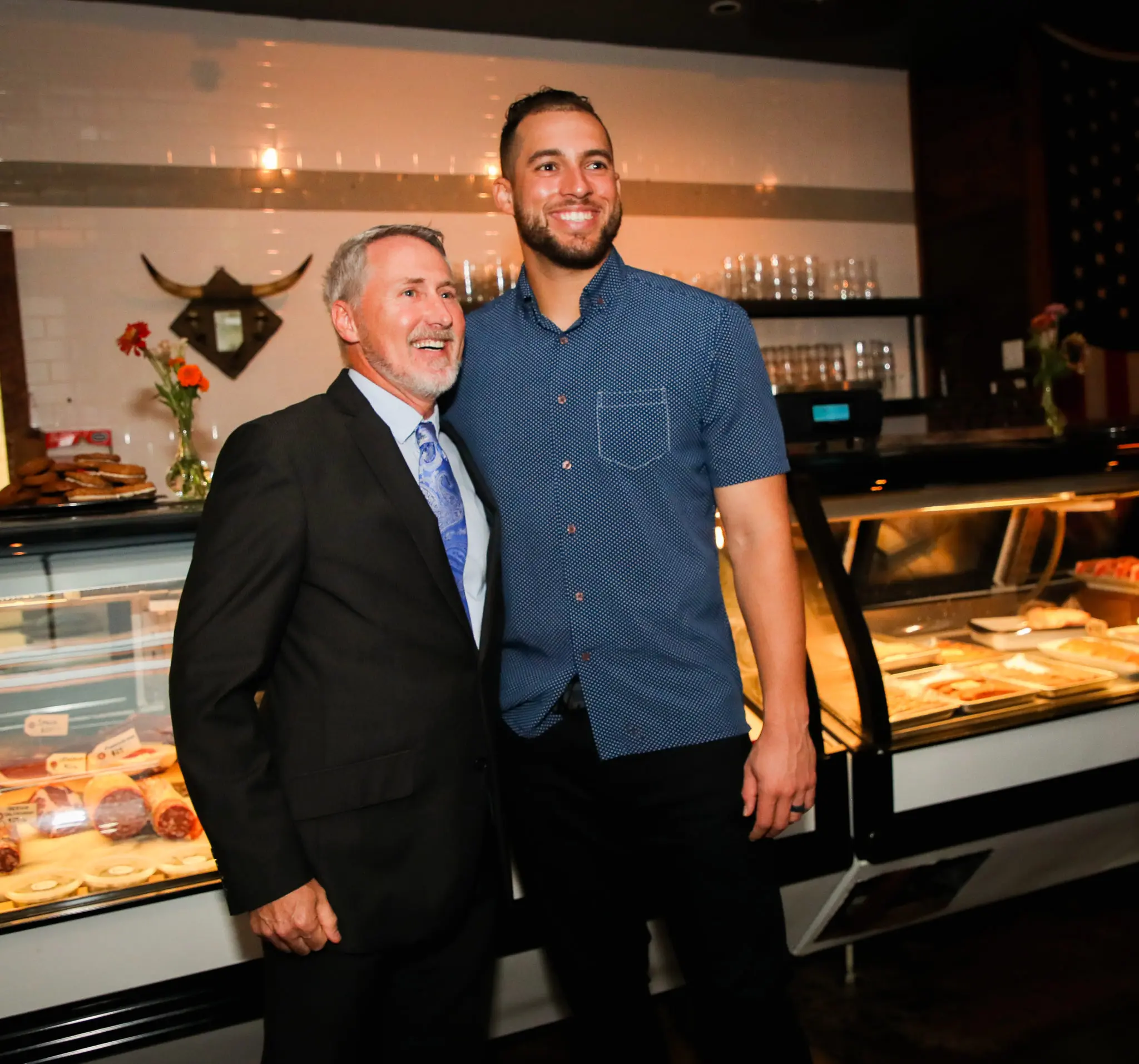 Bill Dunseth, George Springer (Photo by Alex Bierens de Haan )