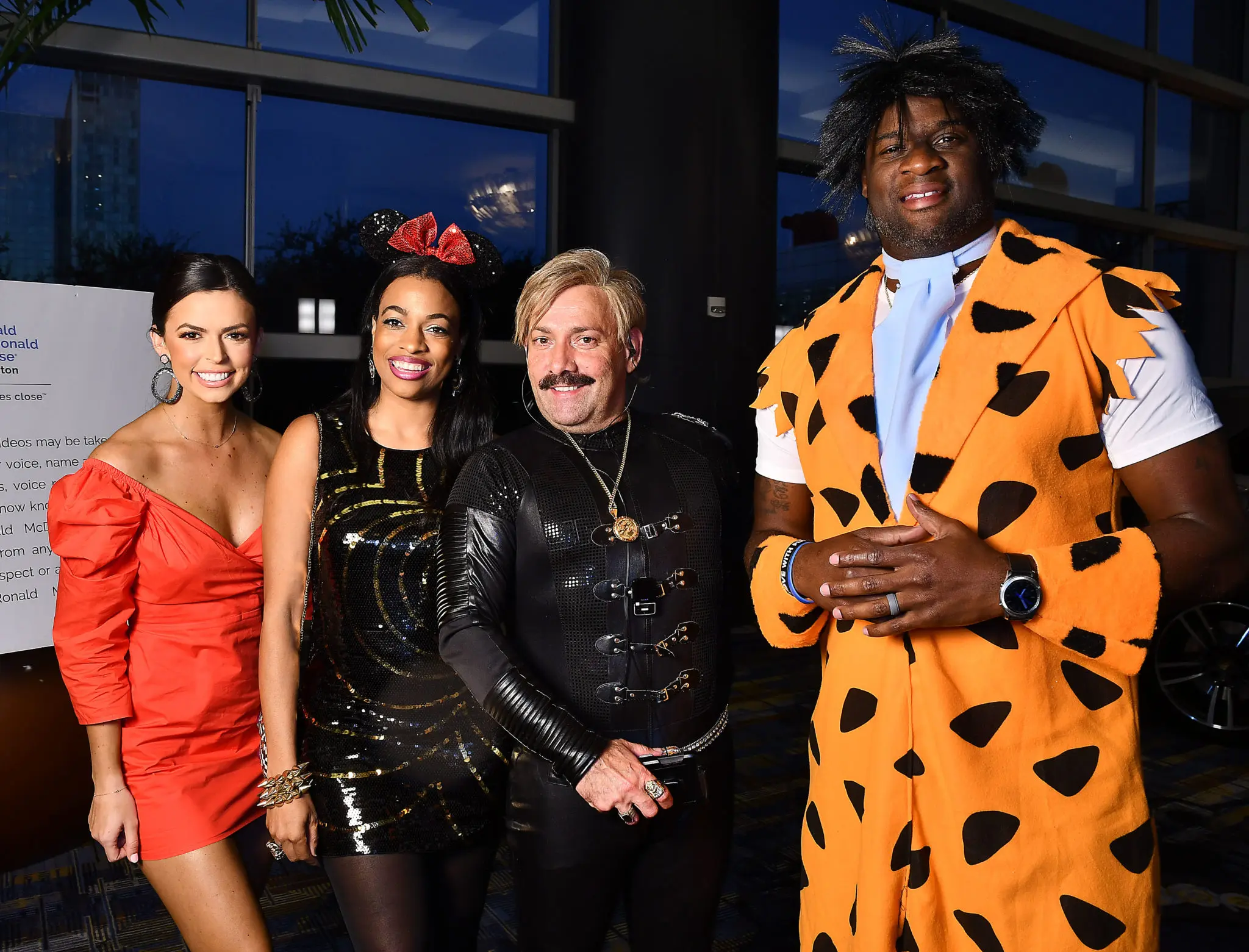 Logan Lester, Candice Young, Juan Carlos, Vince Young at the Ronald McDonald House Boo Ball (Photo by Dave Rossman)
