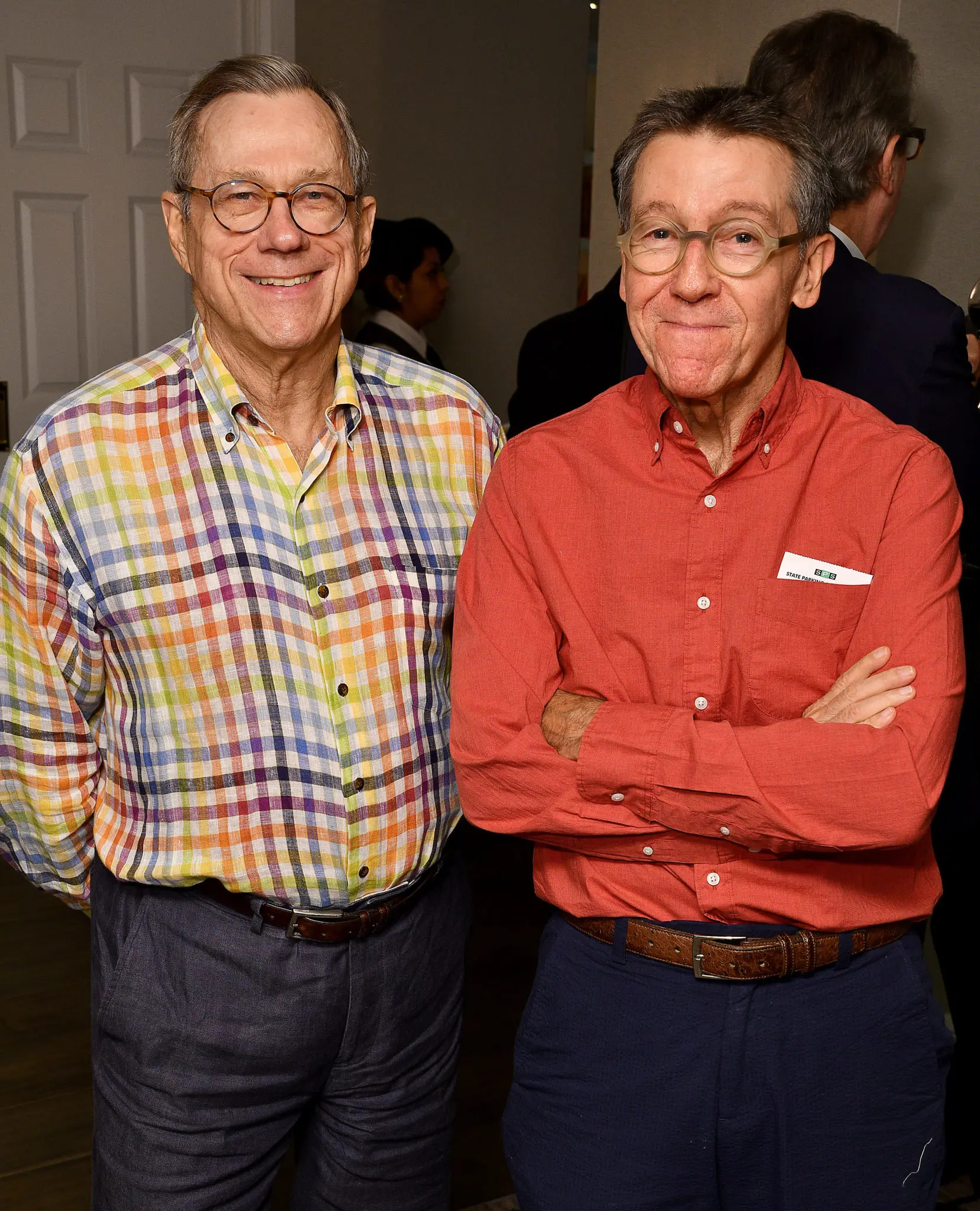 Cliff Helmcamp & Jerry Jeanmard at The Lancaster Hotel's One-Year Anniversary Artist Party (Photo by Dave Rossman)