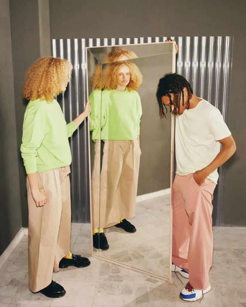 "Cracked mirror is a distortion and interruption," says Virgil Abloh.