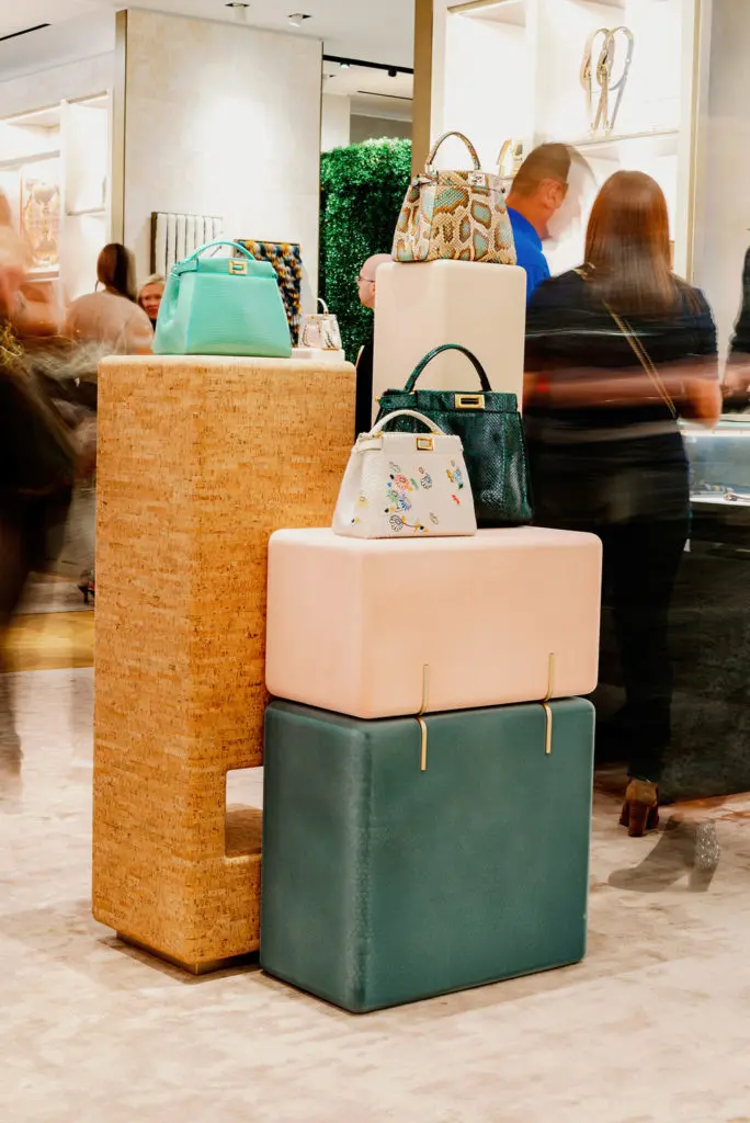 Fendi Peekaboo presented in a special exhibition and acquisition opportunity at the Fendi Houston Galleria boutique through October 14, 2019.