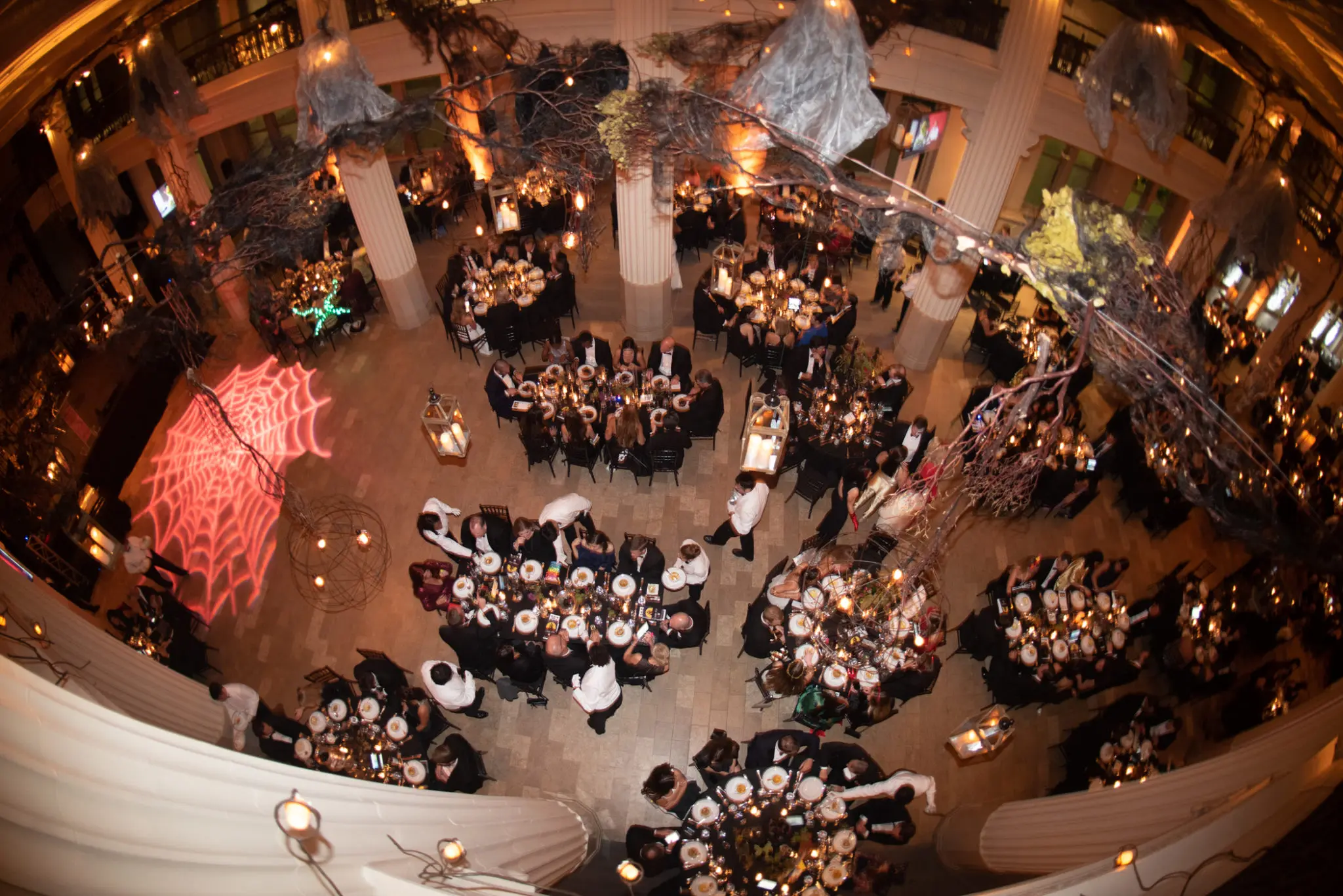 Bergner & Johnson creates a creepy decor for "A Wicked Affair" (Photo by Alexander's Fine Portrait Design)