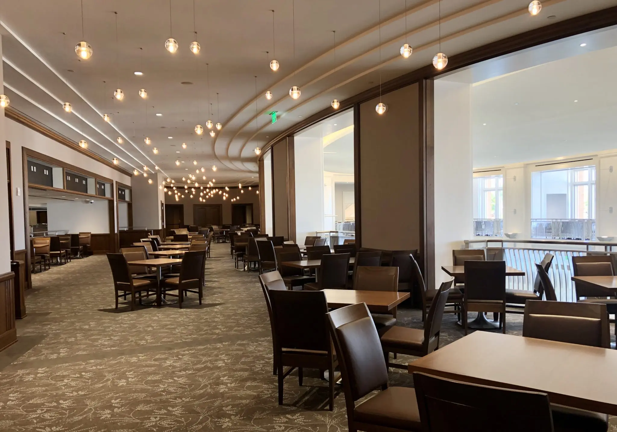 Dickies Arena's North Club dining area provides an exclusive retreat. (Photo by Courtney Dabney)