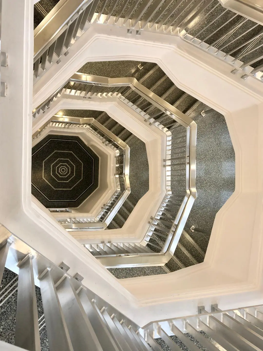 Dickies Arena boasts a distinctive octagonal staircase. (Photo by Courtney Dabney)