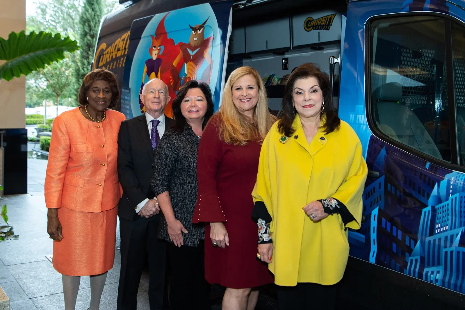 Dr. Lois J. Moore, Grant Guthrie, Sherry Self, DeeDee Marsh, Laura Ward (Photo by Michelle Watson)