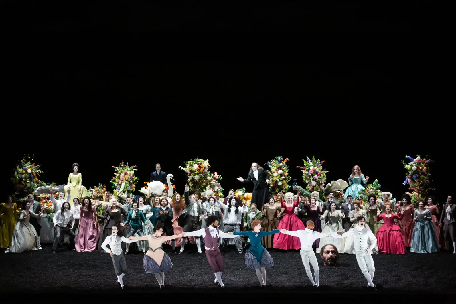 The dances and vivid costumes are just one more reason Saul is like no other opera.  (Photo by Lynn Lane)