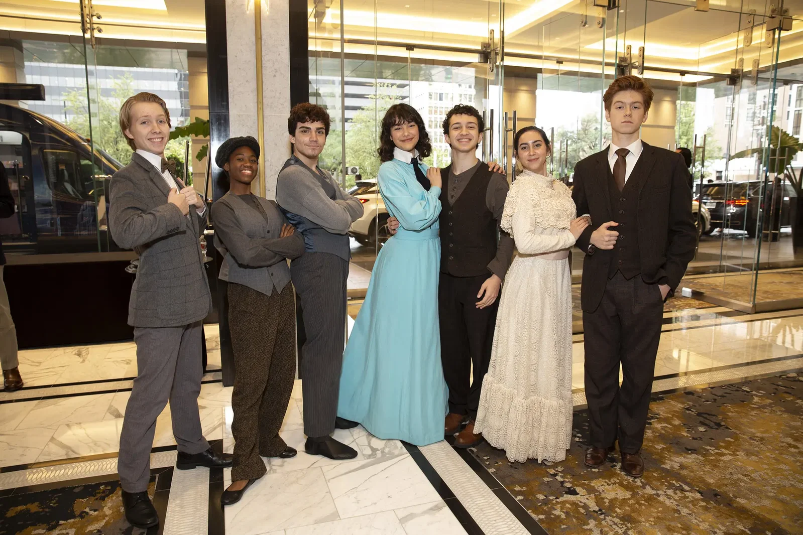 HSPVA students dressed as 'Mary Poppins' characters (Photo by Jenny Antill)