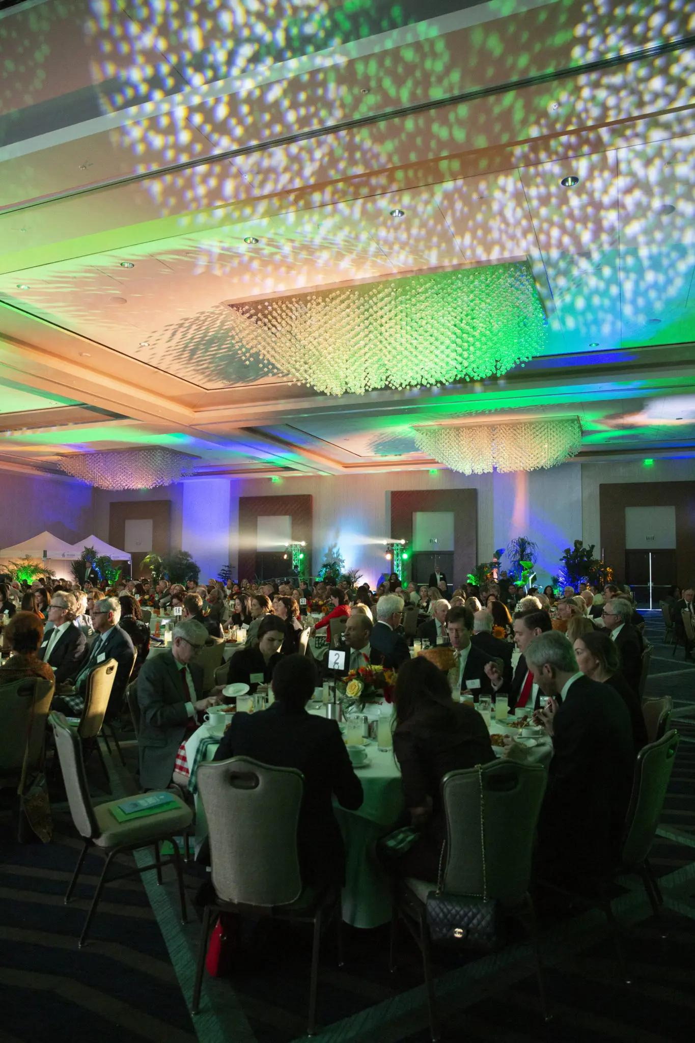 The ballroom at the Marriott Marquis  Houston hotel for the Houston Parks Board annual luncheon. (Photo by Jenny Antill Clifton)