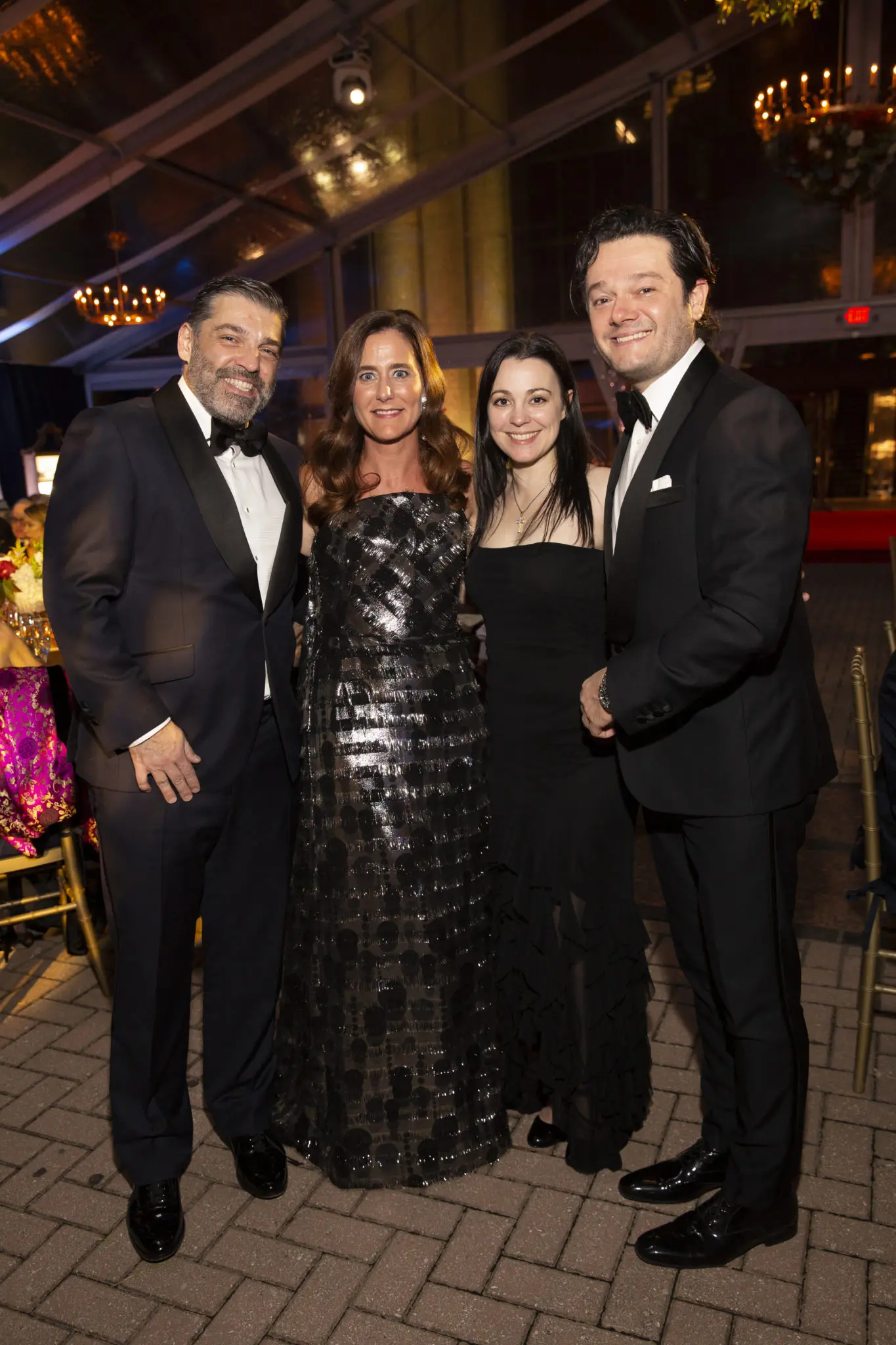 Alfredo & Marcia Vilas, Venetia Stelliou Chacón & Arturo Chacón-Cruz (Photo by Jenny Antill Clifton)