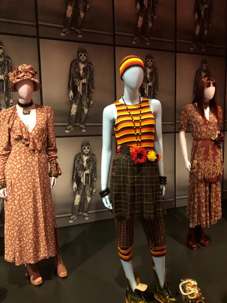 "The World of Anna Sui' exhibition also includes her grunge phase. (Photo by Clifford Pugh)