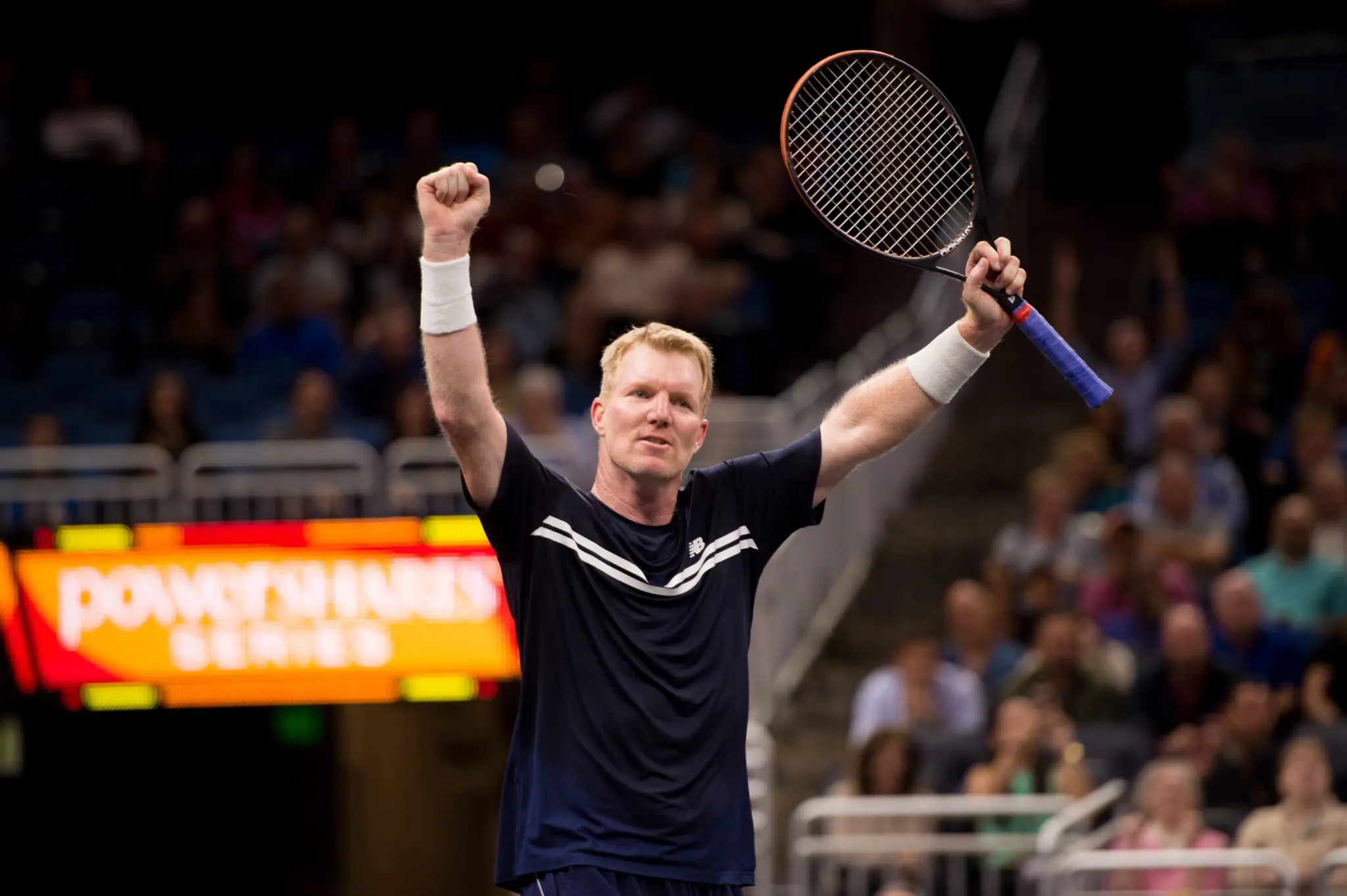 A partner of the new series, tennis Hall of Famer Jim Courier is also playing in the exhibition match.