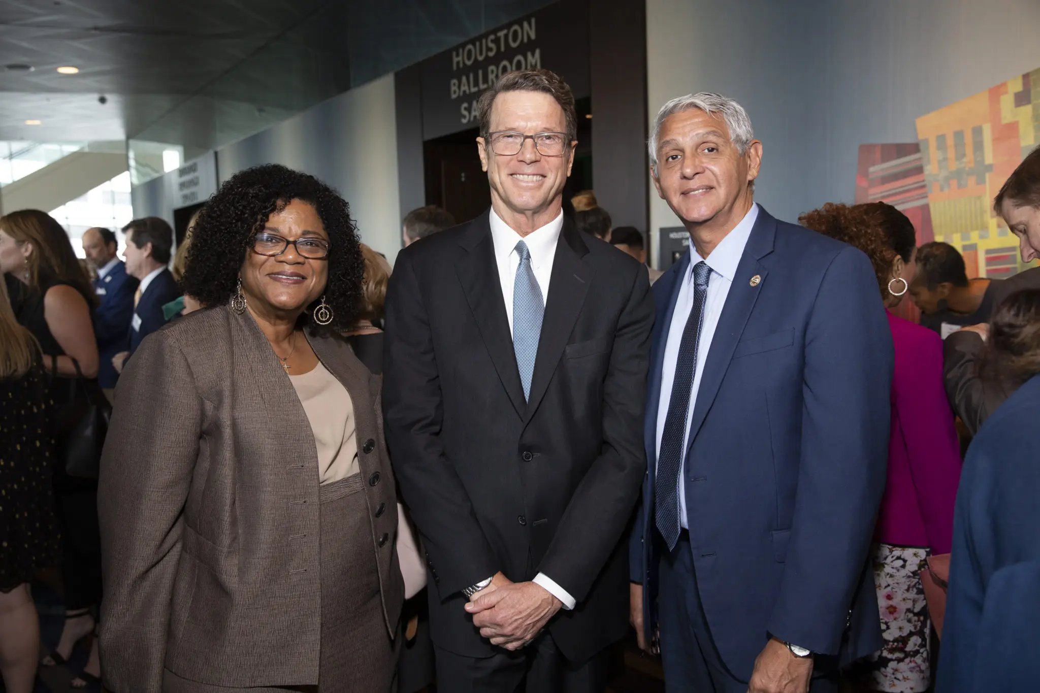Lucy Bremond, Guy Hagstette, City Council Member Robert Gallegos (Photo by Jenny Antill Clifton)