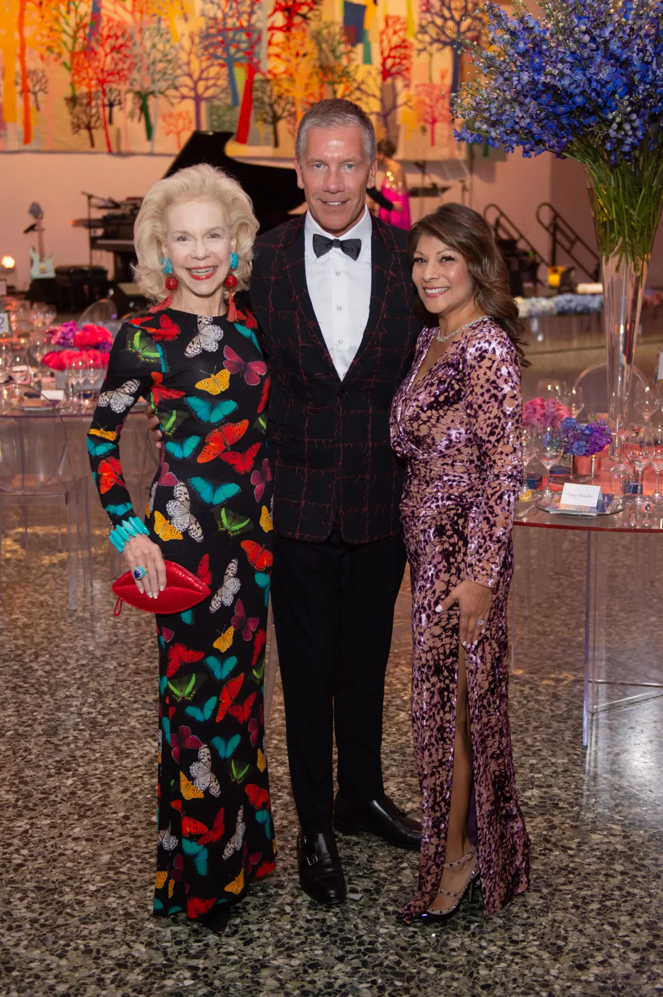 Lynn Wyatt with Harry Winston's Michael Moser and Petra Martinez