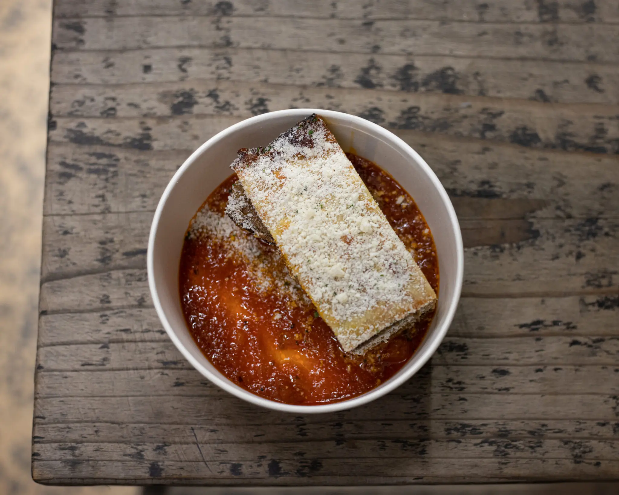 Melanzane alla Parmigiana is an eggplant bake at the new Italian Job. Courtesy of The Italian Job