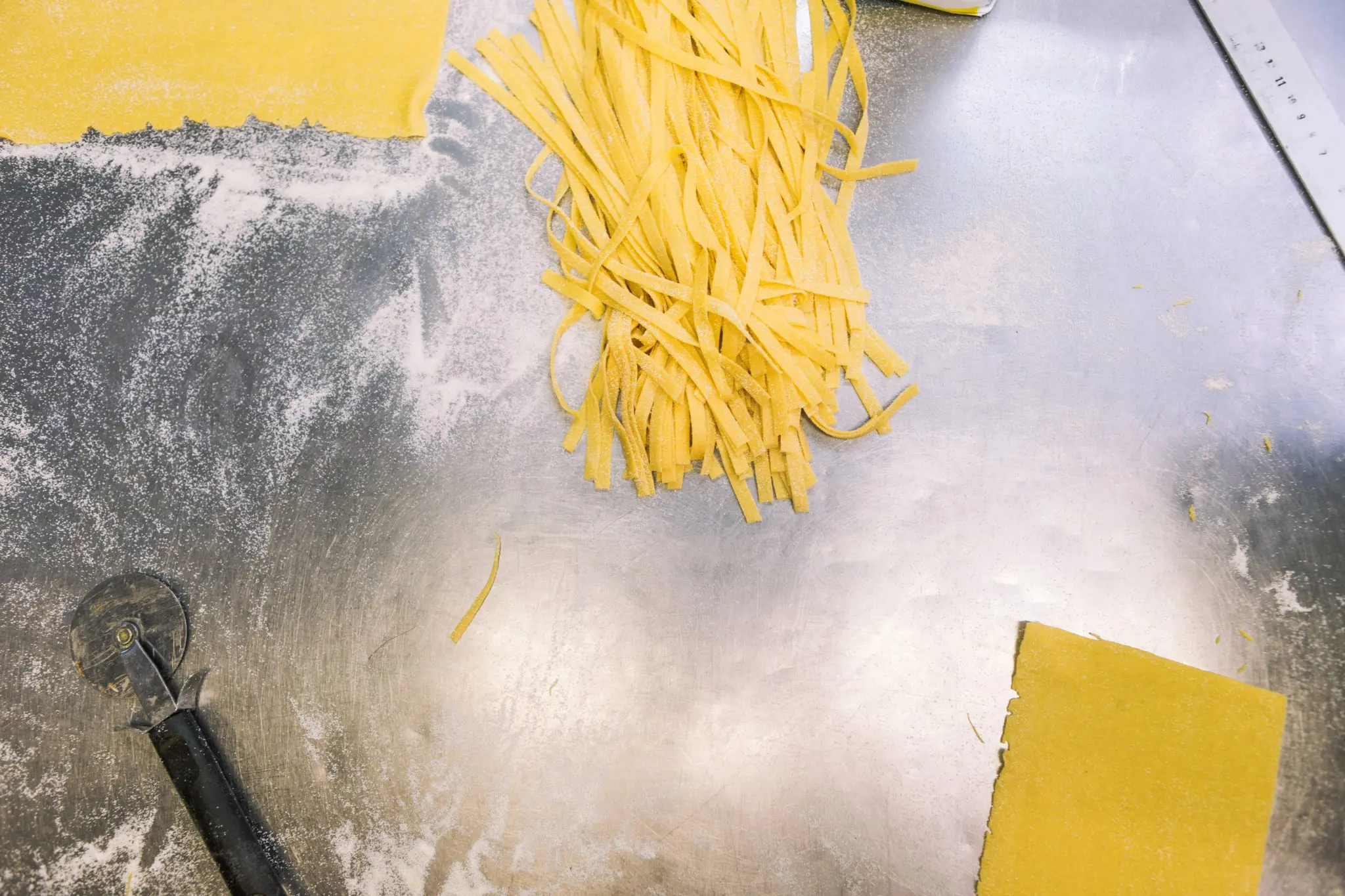 Pasta is made in house daily at The Italian Job. Courtesy of The Italian Job