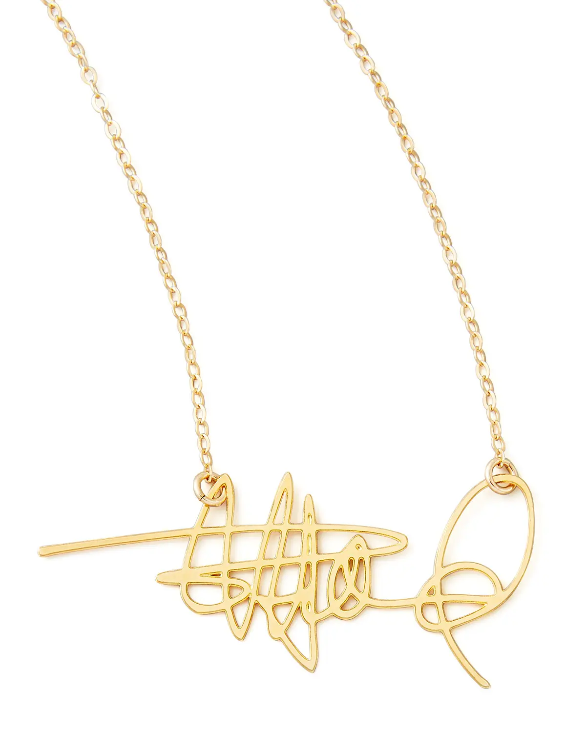 Signed, sealed, delivered, this signature necklace from Brevity will make me yours. 