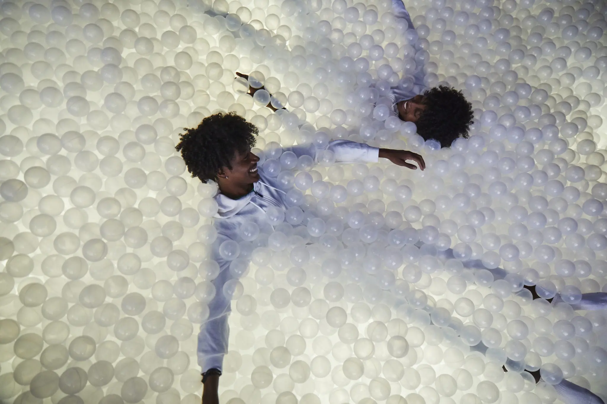 Guests wade though at sea of plastic balls but i can be a challenge. (Photo by Cody Bess)