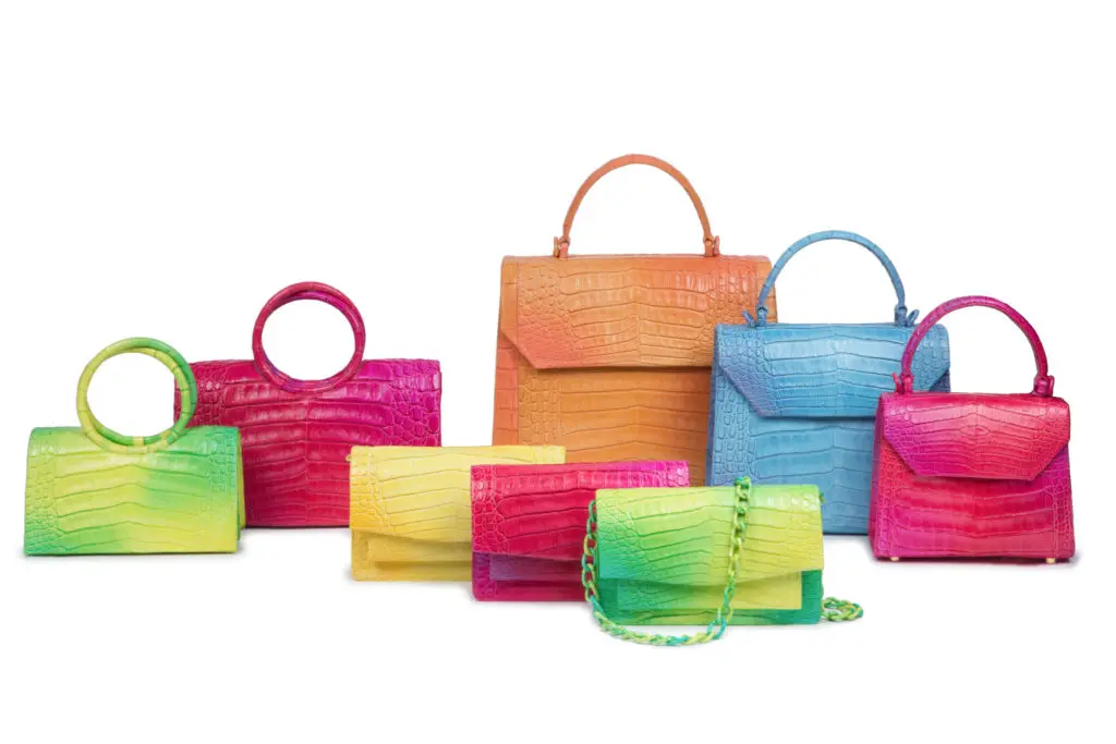 With a variety of colors inspired by a river in Colombia, Nancy Gonzalez's handbags catch the eye. (Photo courtesy of Nancy Gonzalez)