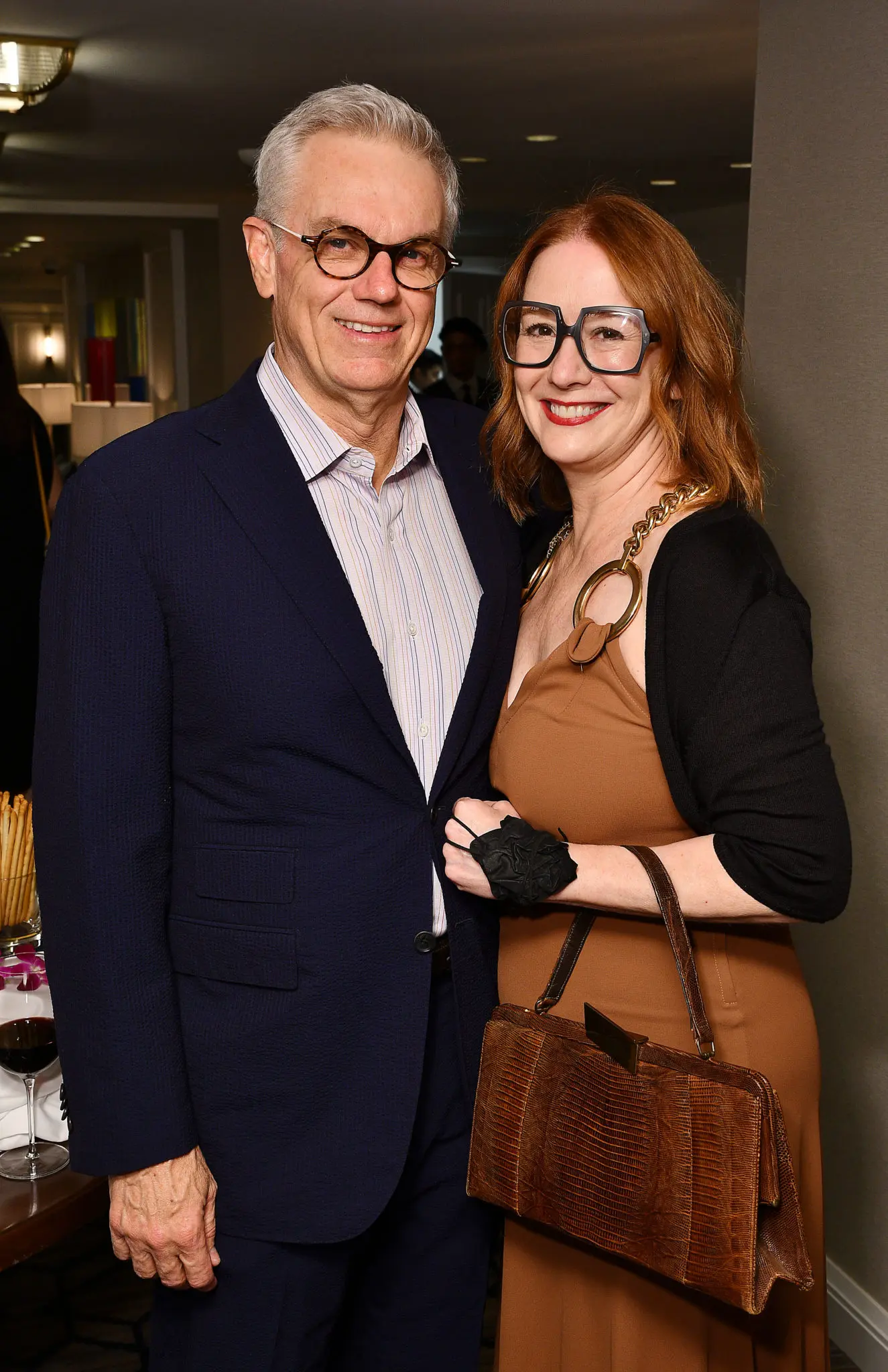 Randy Twaddle, Rebekah Johnson at The Lancaster Hotel's One-Year Anniversary Artist Party (Photo by Dave Rossman)