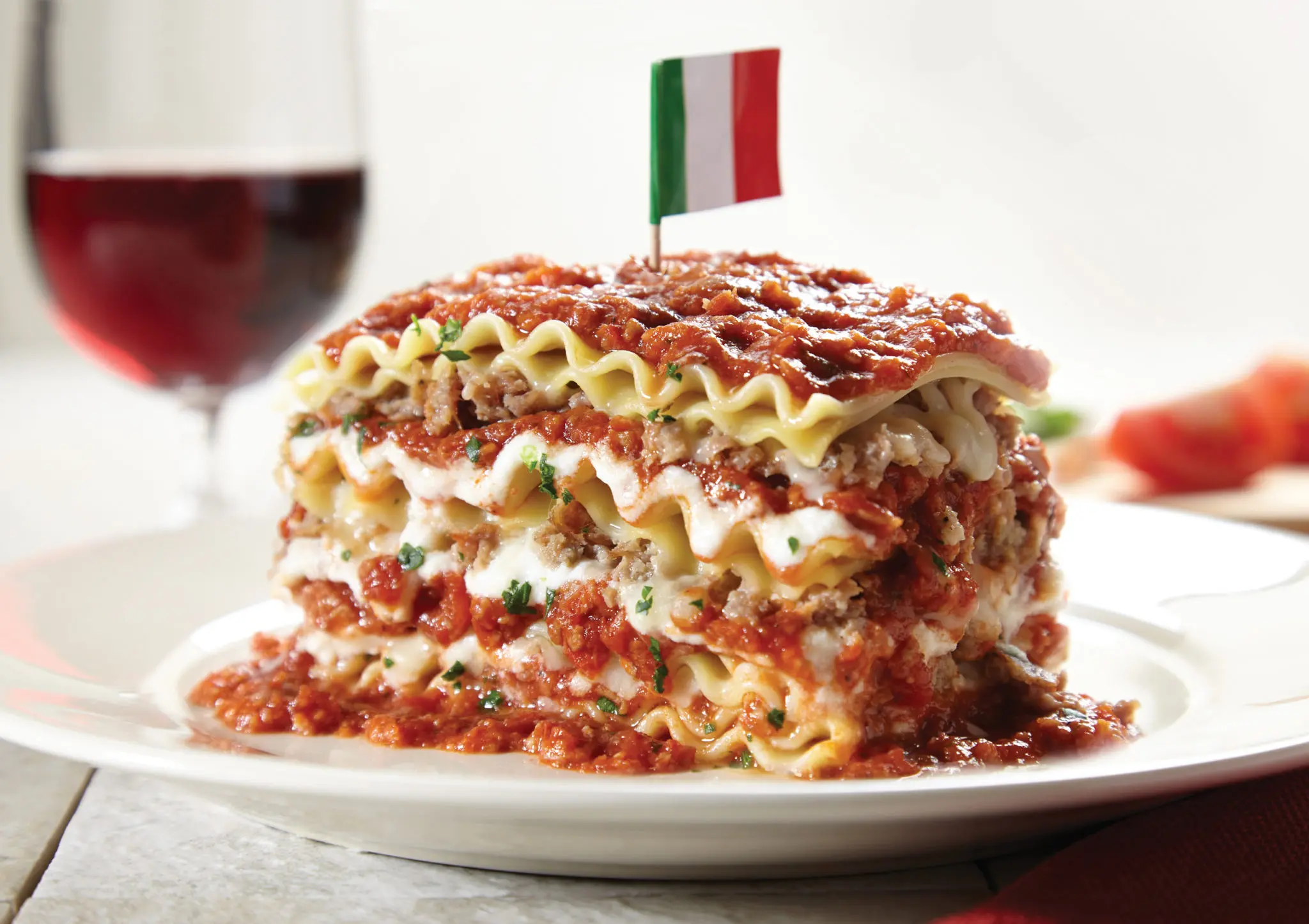 And eat the 15-layer lasagna.