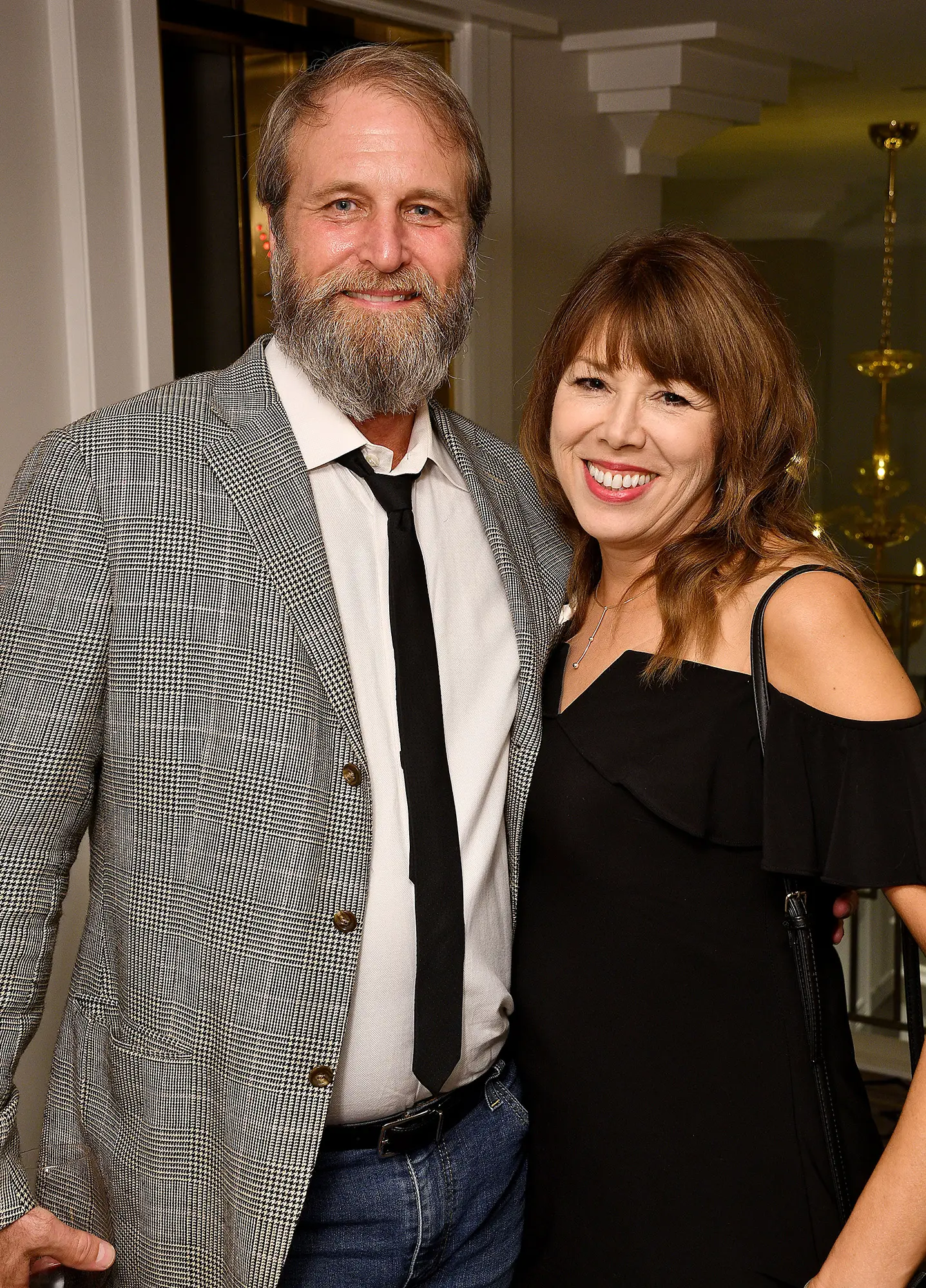 Sam Jones, Elaine Gentry at The Lancaster Hotel's One-Year Anniversary Artist Party (Photo by Dave Rossman)