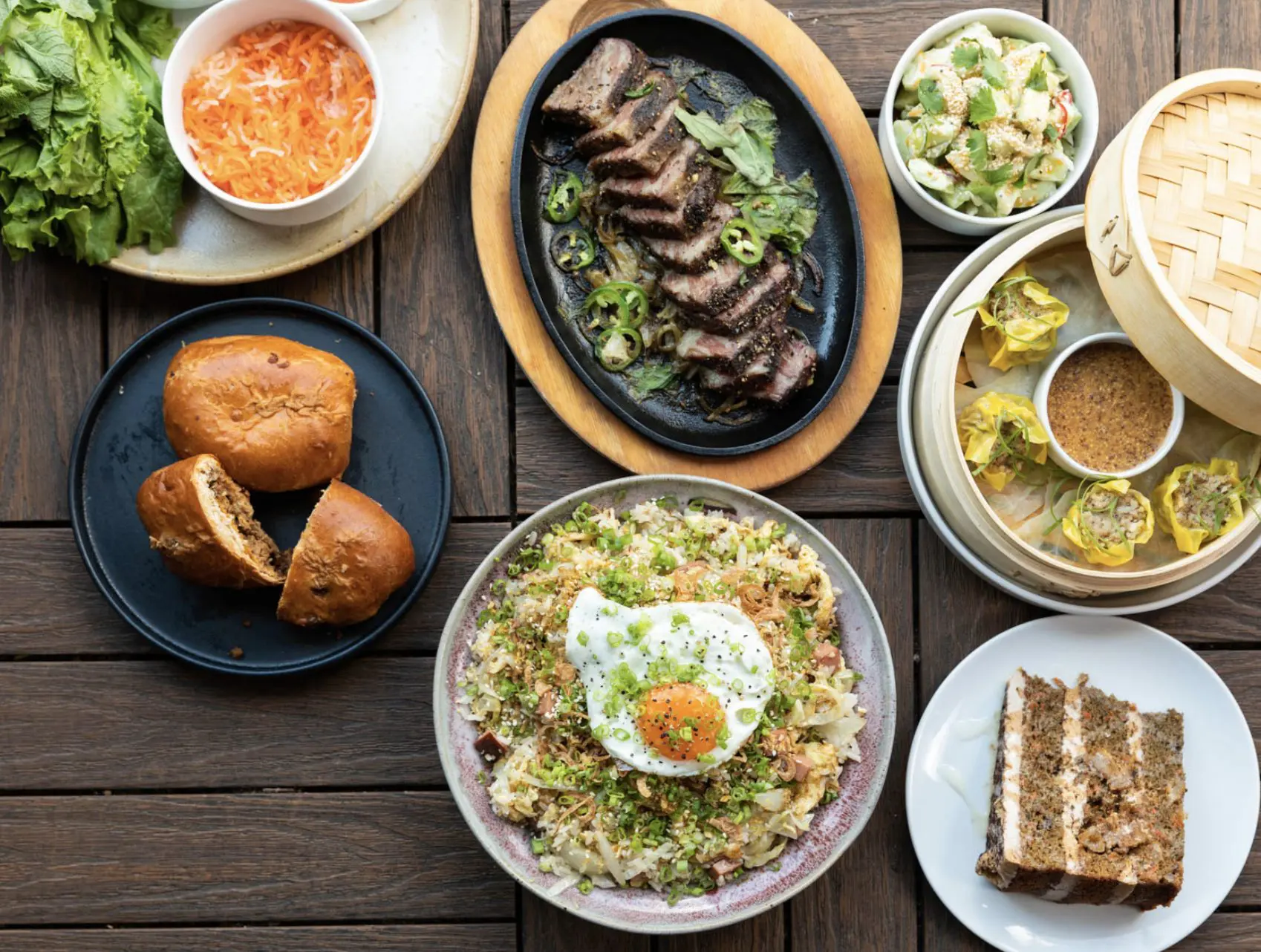 The brunch covers all different kinds of ethnic inspirations. (Photo by Julie Soefer Photography)
