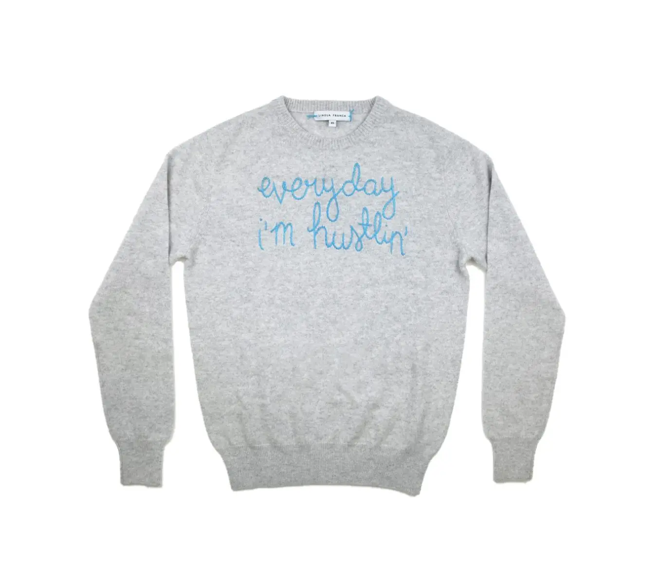 Let your significant other speak their minds with these hand embroidered Lengua Franca Sweaters